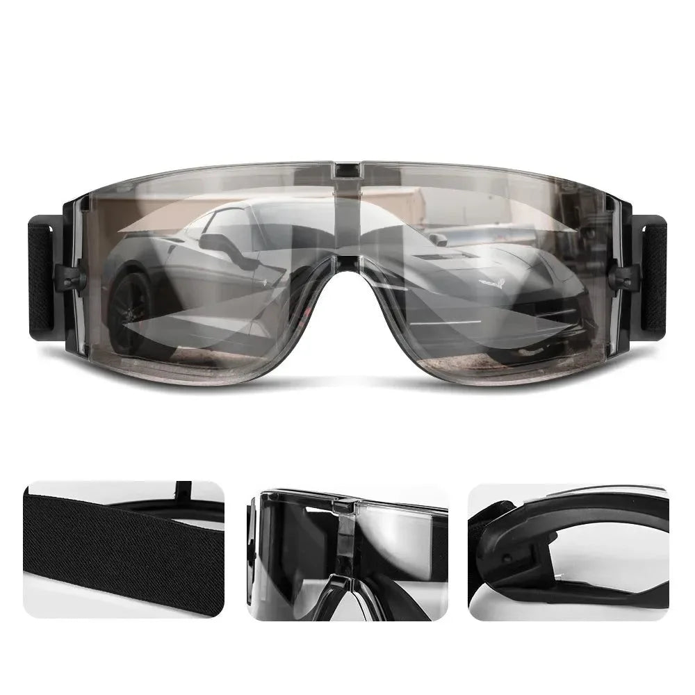 Three-in-One Windproof and Dustproof Outdoor Goggles – Ideal for Shooting, Hiking, and Cycling - Trekker Essentials