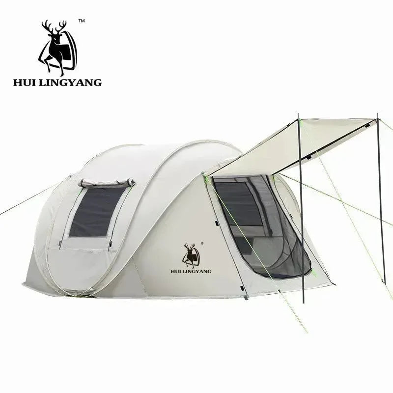 Throw Tent - Automatic Pop-Up Waterproof Camping Hiking Tent for Large Families - Trekker Essentials
