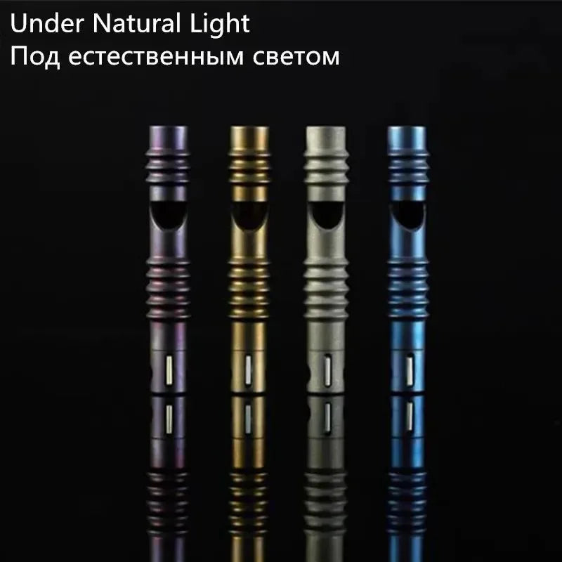 Titanium Alloy EDC High Frequency Whistle - Emergency Survival, Outdoor Camping, Animal Training Safety Tool - Trekker Essentials
