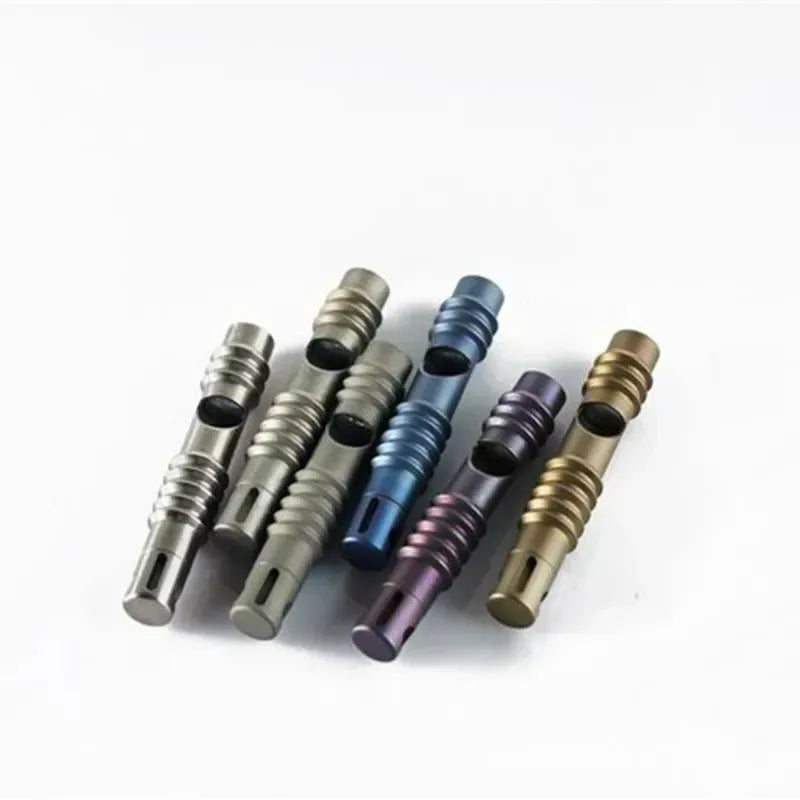 Titanium Alloy EDC High Frequency Whistle - Emergency Survival, Outdoor Camping, Animal Training Safety Tool - Trekker Essentials