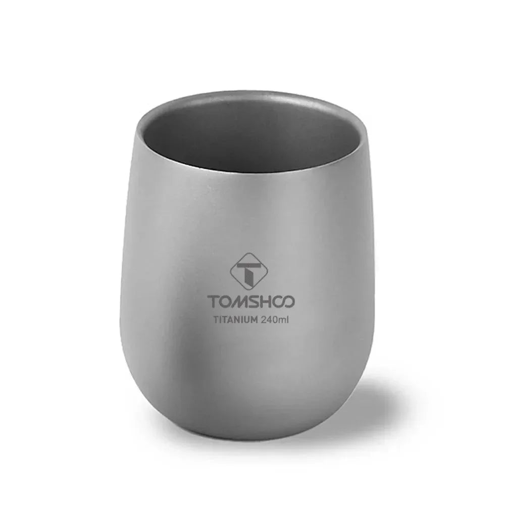 Titanium Insulated Double Wall Drink Cup for Outdoor Camping and Hiking - Trekker Essentials