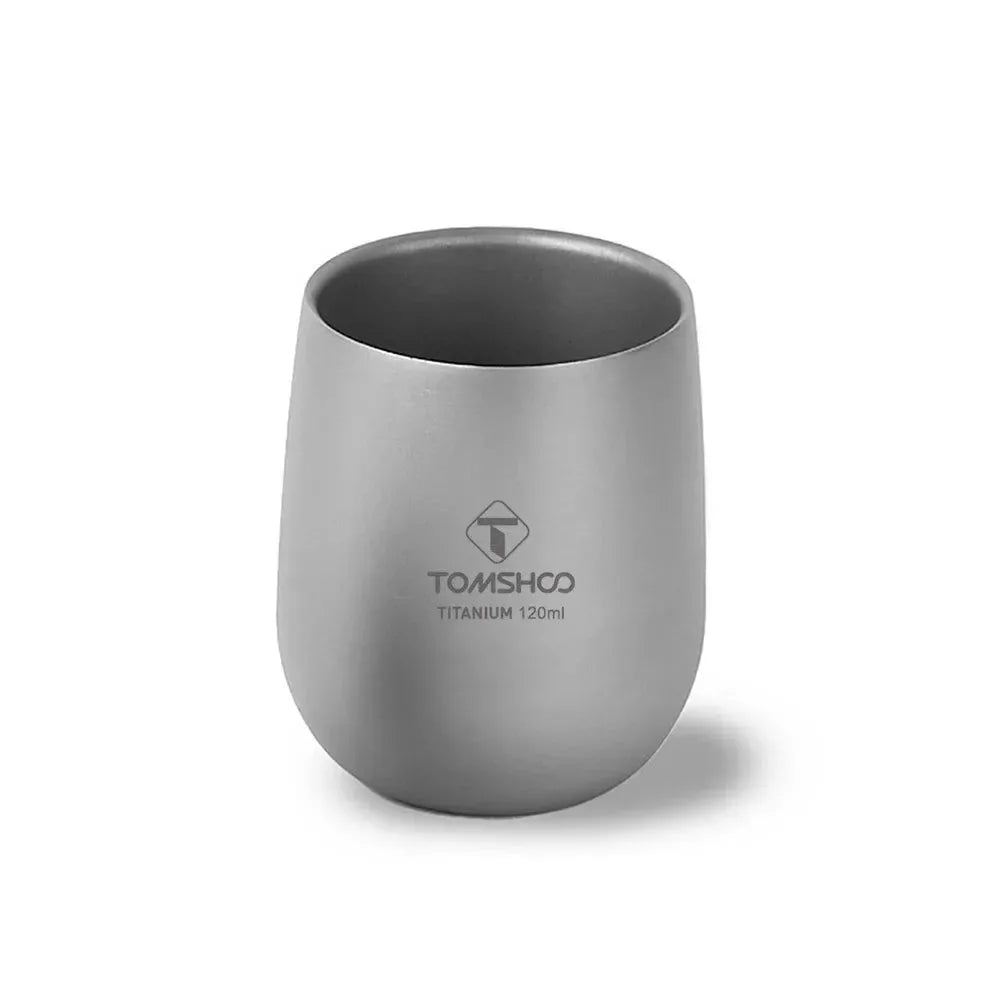 Titanium Insulated Double Wall Drink Cup for Outdoor Camping and Hiking - Trekker Essentials