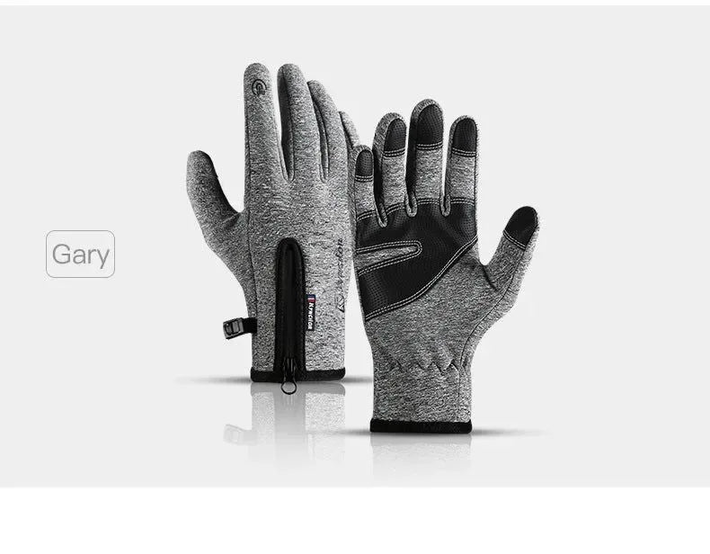 Touchscreen Waterproof Winter Cycling Gloves Full Finger Sports Riding Gloves Mountaineering & Camping - Trekker Essentials