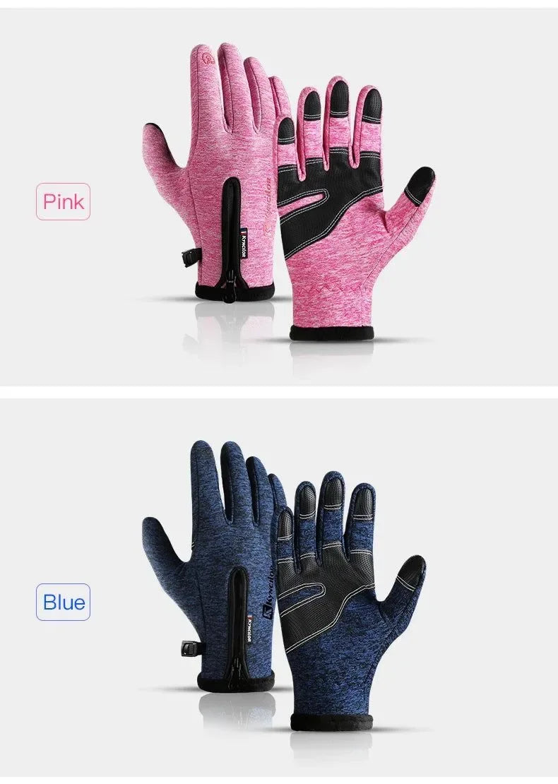 Touchscreen Waterproof Winter Cycling Gloves Full Finger Sports Riding Gloves Mountaineering & Camping - Trekker Essentials