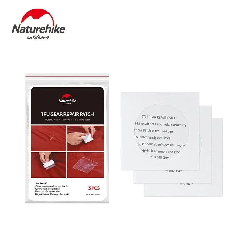 TPU Gear Repair Patch 3pcs/lot - Waterproof Patch for Tent, Sleeping Bag, Mats - Essential Camping Accessories - Trekker Essentials