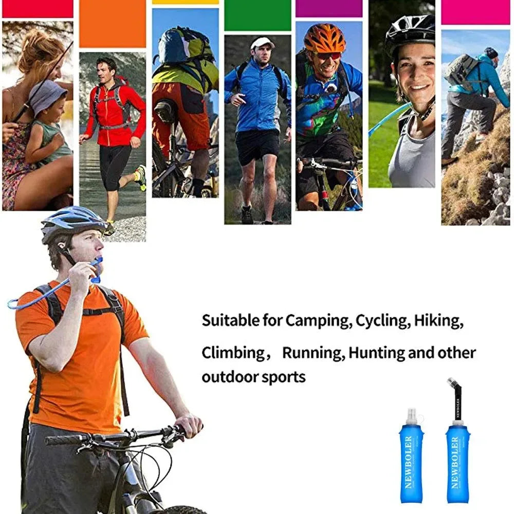 TPU Soft Water Bottle – Collapsible Hydration Flask for Running & Outdoor Adventures - Trekker Essentials