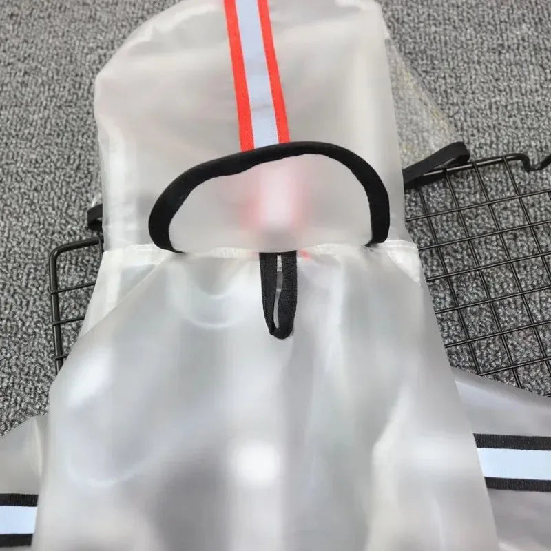 Transparent Hooded Waterproof Dog Raincoat – Windproof Four-Footed Pet Jacket - Trekker Essentials