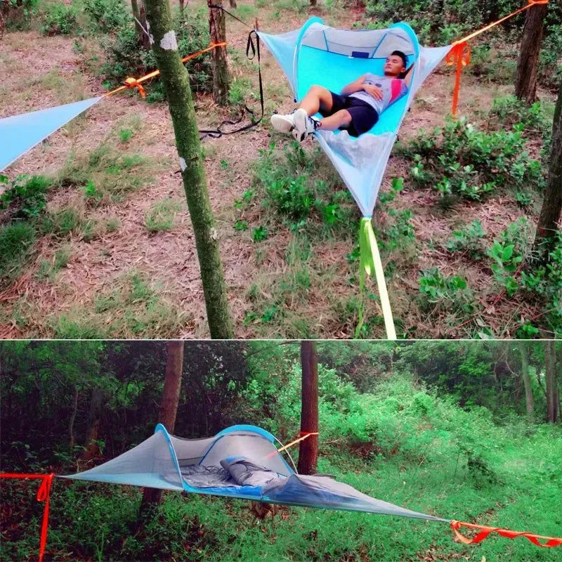 Travel Waterproof Triangle Hammock Tree Tent: Trip Air Tent - Trekker Essentials
