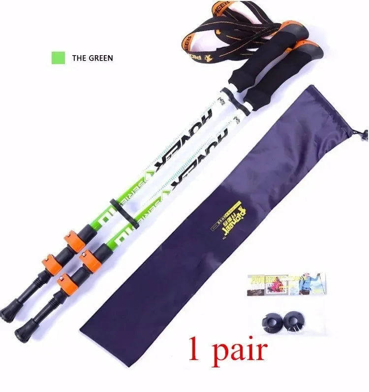 Trekking Stick Carbon Fiber Nordic Skiing Walking Cane - Trekker Essentials