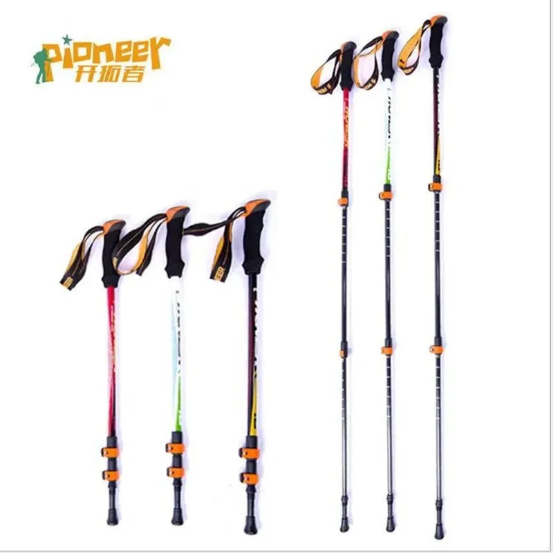 Trekking Stick Carbon Fiber Nordic Skiing Walking Cane - Trekker Essentials
