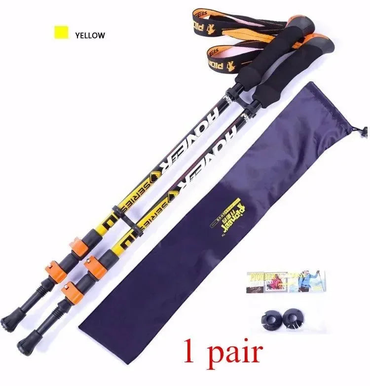 Trekking Stick Carbon Fiber Nordic Skiing Walking Cane - Trekker Essentials