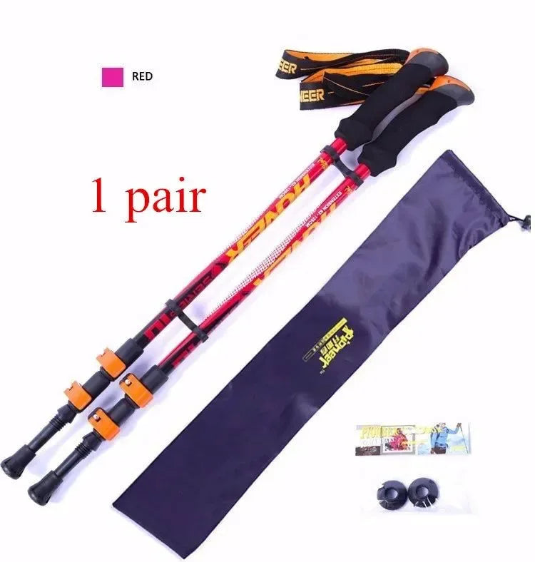 Trekking Stick Carbon Fiber Nordic Skiing Walking Cane - Trekker Essentials