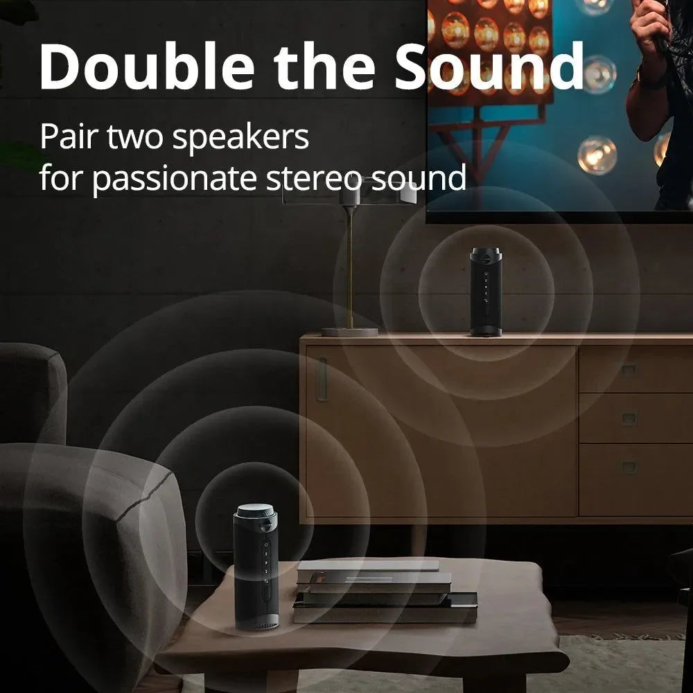 Tronsmart T7 Speaker Bluetooth Speaker with 360 degree Surround Sound, Bluetooth 5.3, LED Modes, True Wireless Stereo, APP - Trekker Essentials