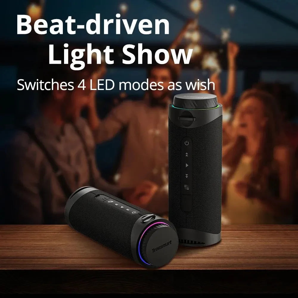 Tronsmart T7 Speaker Bluetooth Speaker with 360 degree Surround Sound, Bluetooth 5.3, LED Modes, True Wireless Stereo, APP - Trekker Essentials