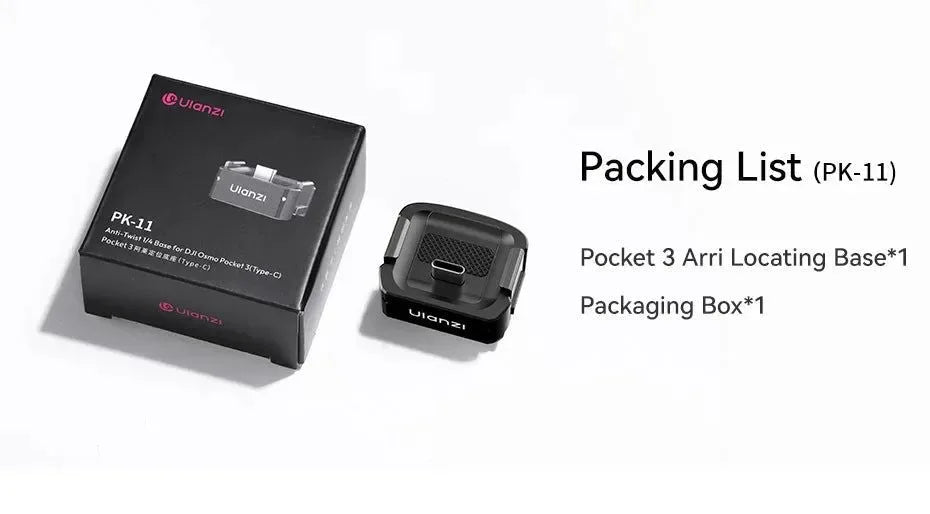 Ulanzi Pocket 3 Mini Tripod Kit for DJI Osmo Pocket 3 – PK-08 + PK-11 - Trekker Essentials