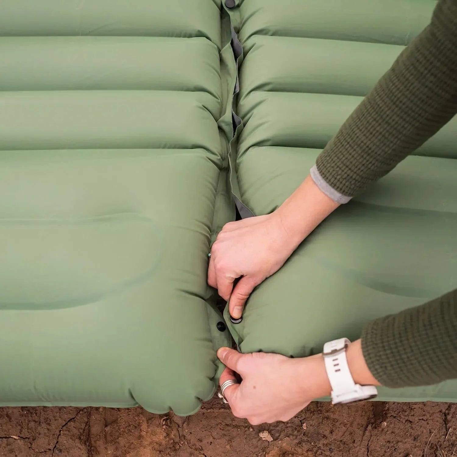 Ultra-Light 10cm TPU Inflatable Camping Pad with Built-In Pump - Trekker Essentials