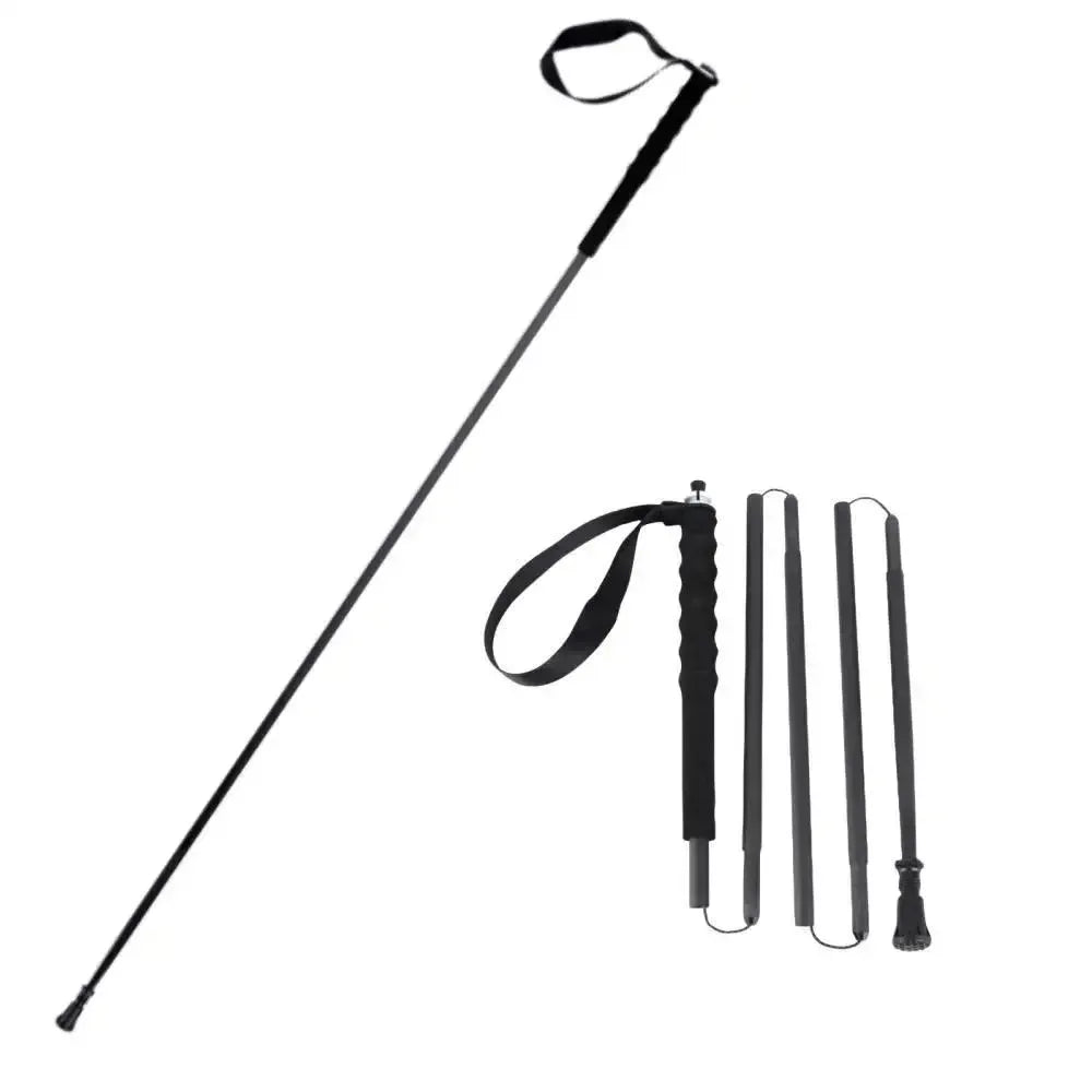 Ultra-Light 115g Carbon Folding Trekking Pole: Collapsible Hiking Stick for Mountain Climbing - Trekker Essentials