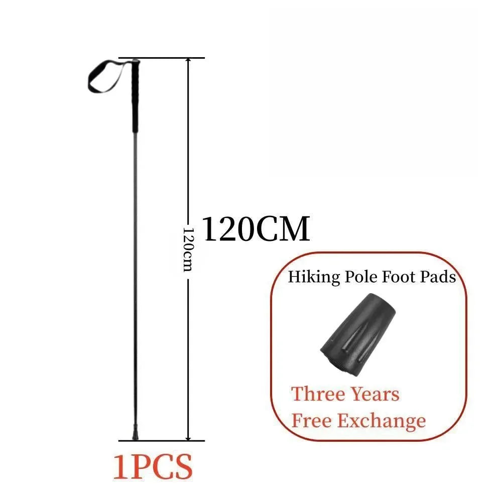 Ultra-Light 115g Carbon Folding Trekking Pole: Collapsible Hiking Stick for Mountain Climbing - Trekker Essentials