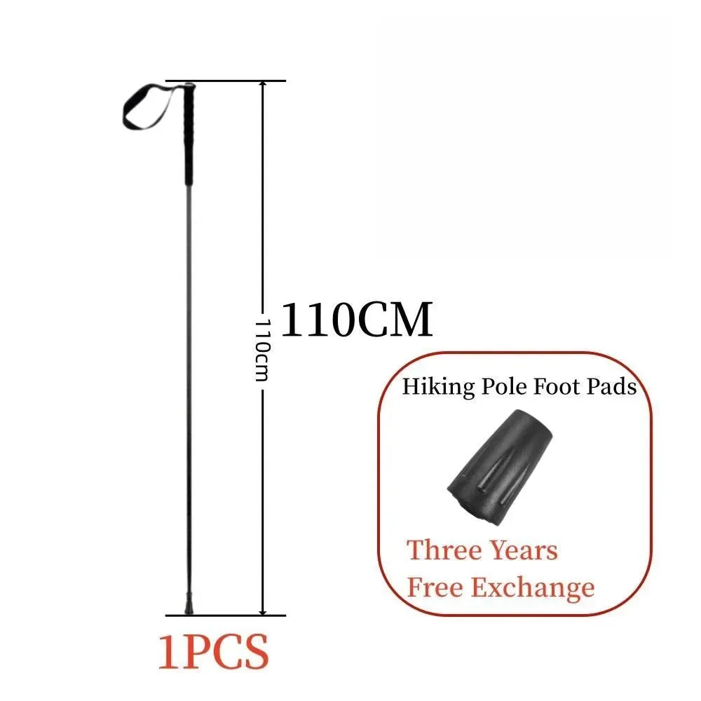 Ultra-Light 115g Carbon Folding Trekking Pole: Collapsible Hiking Stick for Mountain Climbing - Trekker Essentials