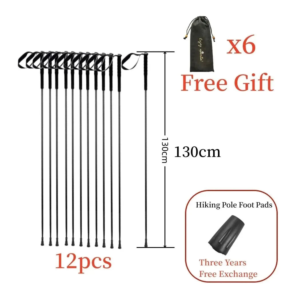 Ultra-Light 115g Carbon Folding Trekking Pole: Collapsible Hiking Stick for Mountain Climbing - Trekker Essentials