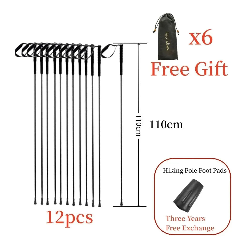 Ultra-Light 115g Carbon Folding Trekking Pole: Collapsible Hiking Stick for Mountain Climbing - Trekker Essentials