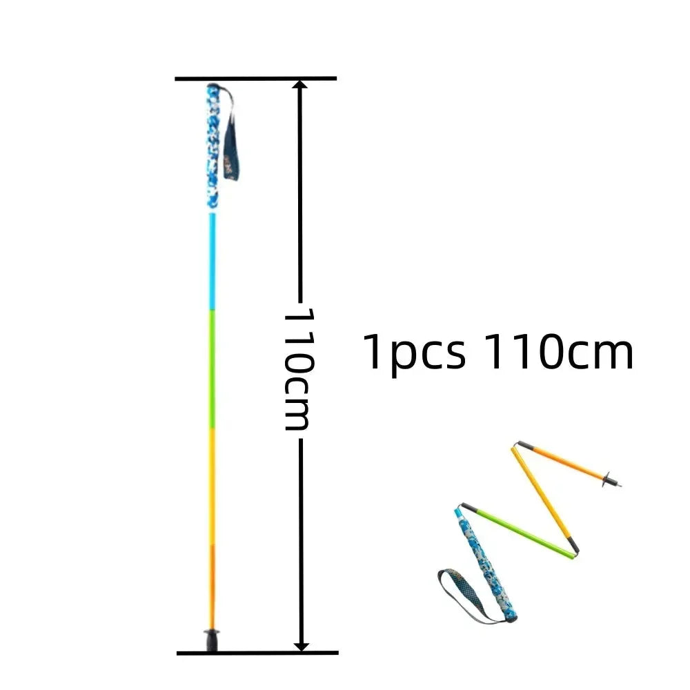 Ultra Lightweight Foldable Carbon Fiber Trekking Poles: Hiking and Walking Sticks for Mountain Climbing - Trekker Essentials