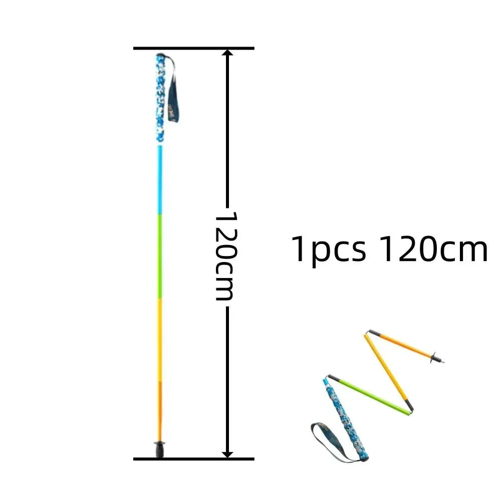 Ultra Lightweight Foldable Carbon Fiber Trekking Poles: Hiking and Walking Sticks for Mountain Climbing - Trekker Essentials