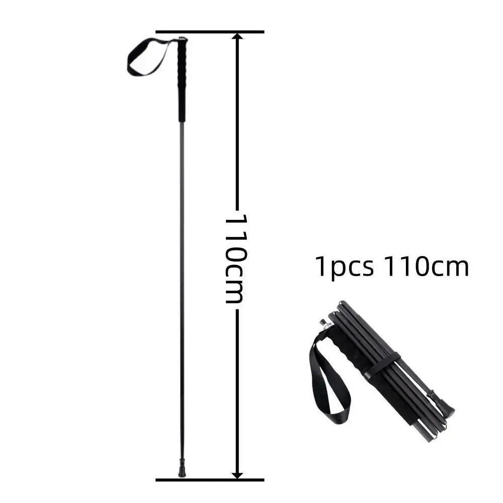Ultra Lightweight Foldable Carbon Fiber Trekking Poles: Hiking and Walking Sticks for Mountain Climbing - Trekker Essentials
