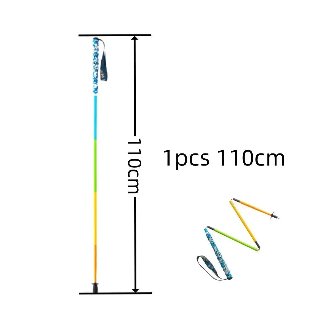 Ultra Lightweight Foldable Carbon Fiber Trekking Poles: Hiking and Walking Sticks for Mountain Climbing - Trekker Essentials