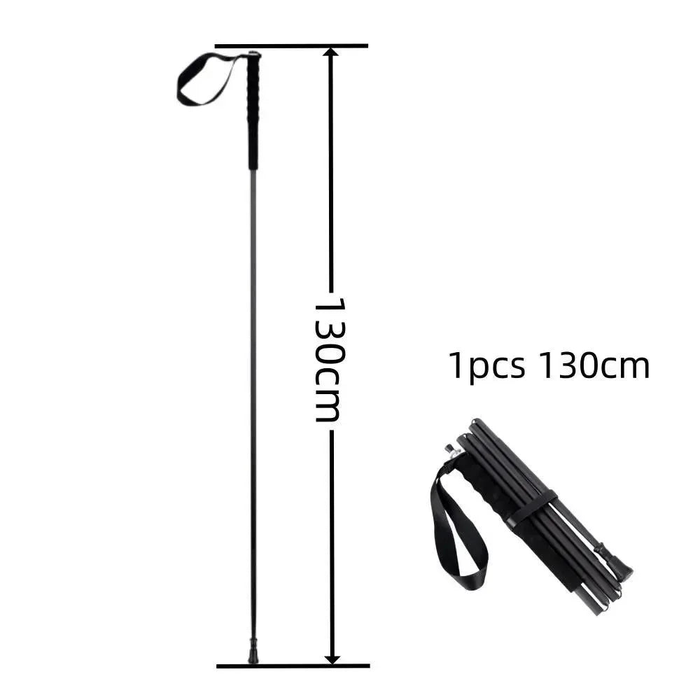 Ultra Lightweight Foldable Carbon Fiber Trekking Poles: Hiking and Walking Sticks for Mountain Climbing - Trekker Essentials