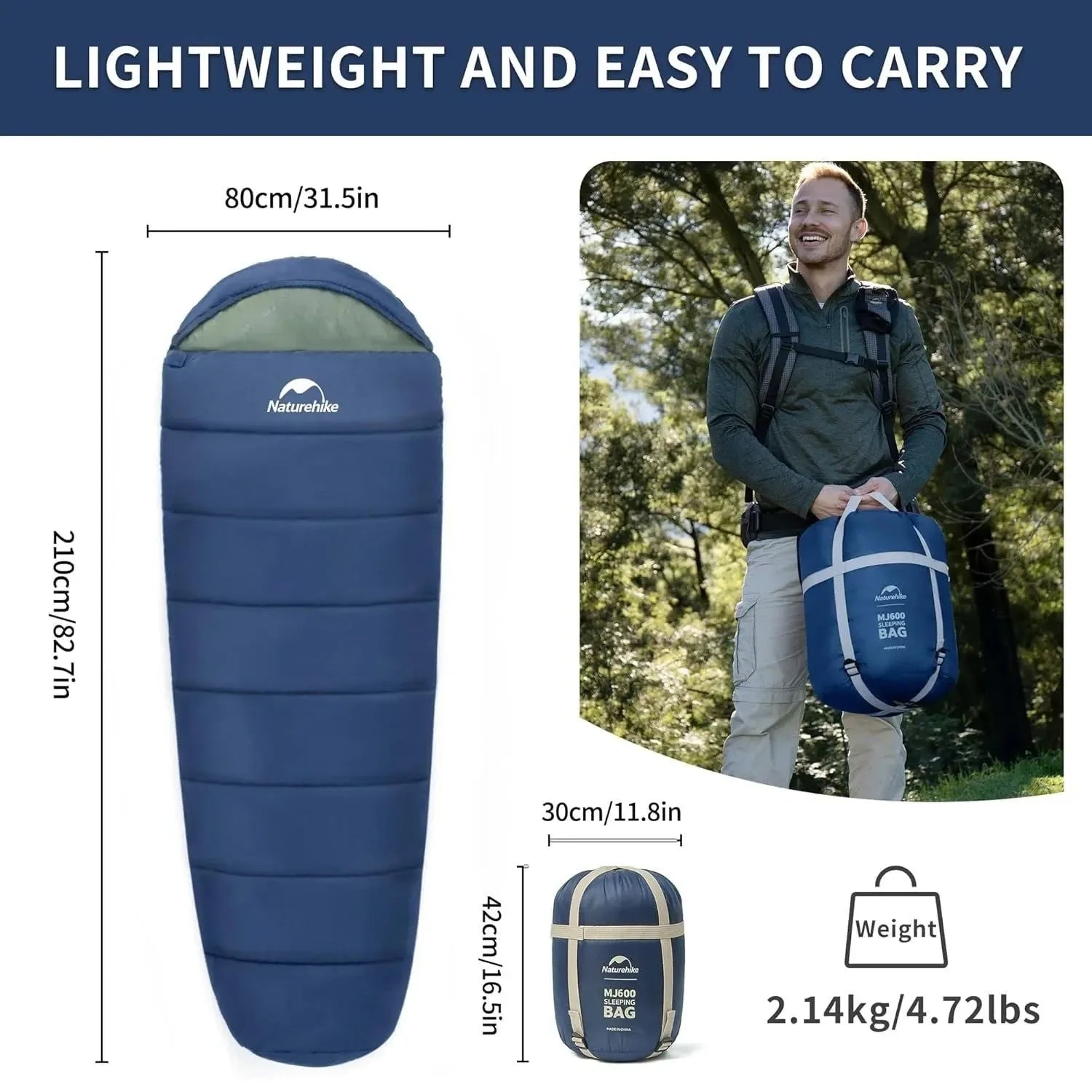 Ultra-Warm Mummy Sleeping Bag for Adults – Winter & 3-Season Camping - Trekker Essentials