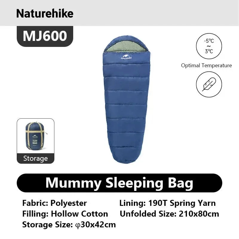 Ultra-Warm Mummy Sleeping Bag for Adults – Winter & 3-Season Camping - Trekker Essentials
