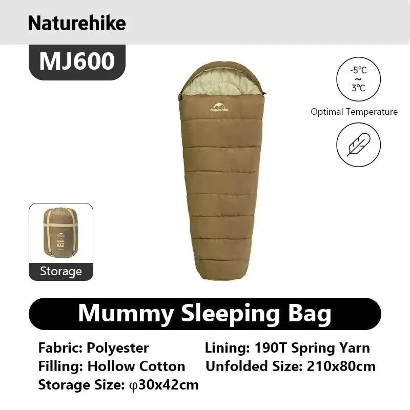 Ultra-Warm Mummy Sleeping Bag for Adults – Winter & 3-Season Camping - Trekker Essentials