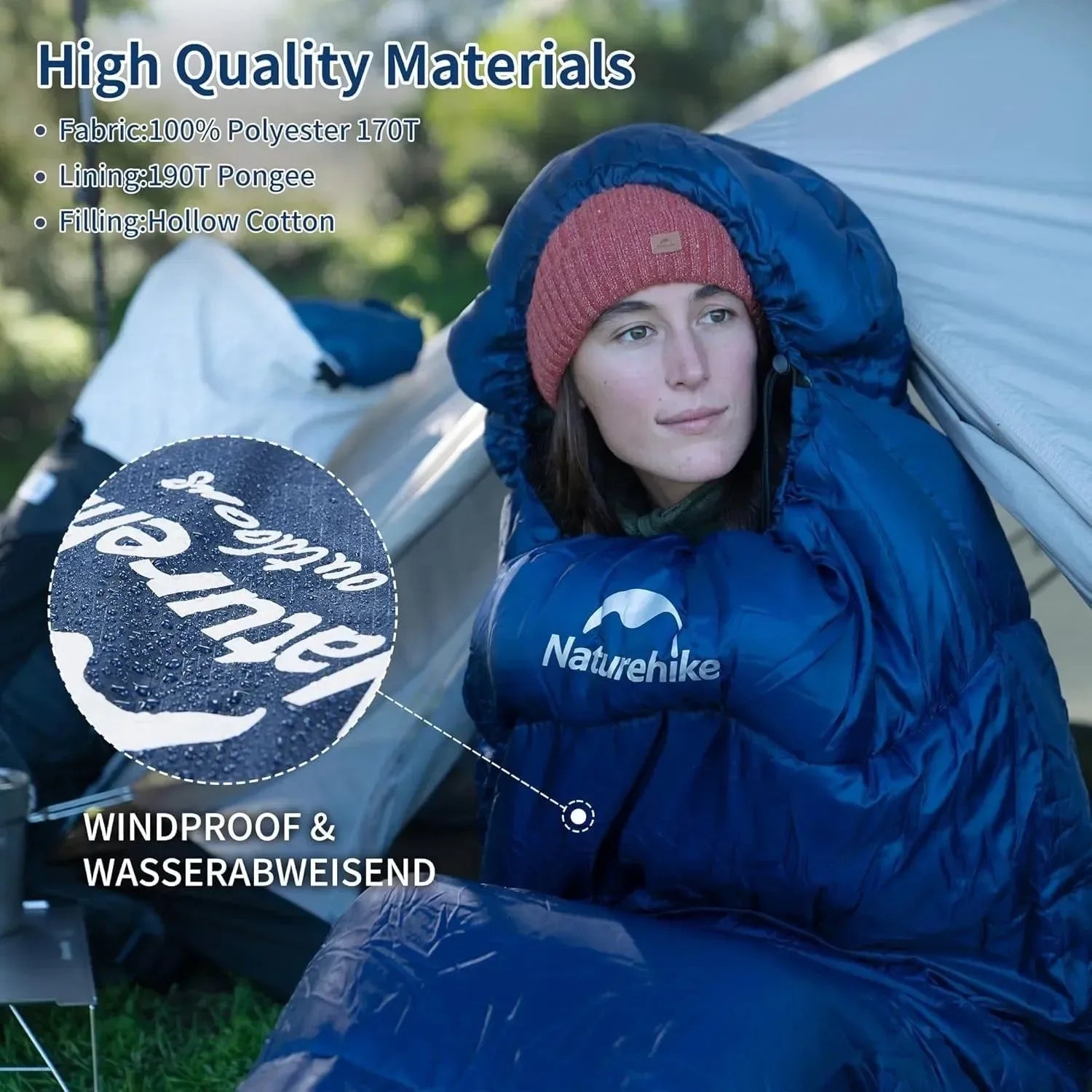 Ultra-Warm Mummy Sleeping Bag for Adults – Winter & 3-Season Camping - Trekker Essentials