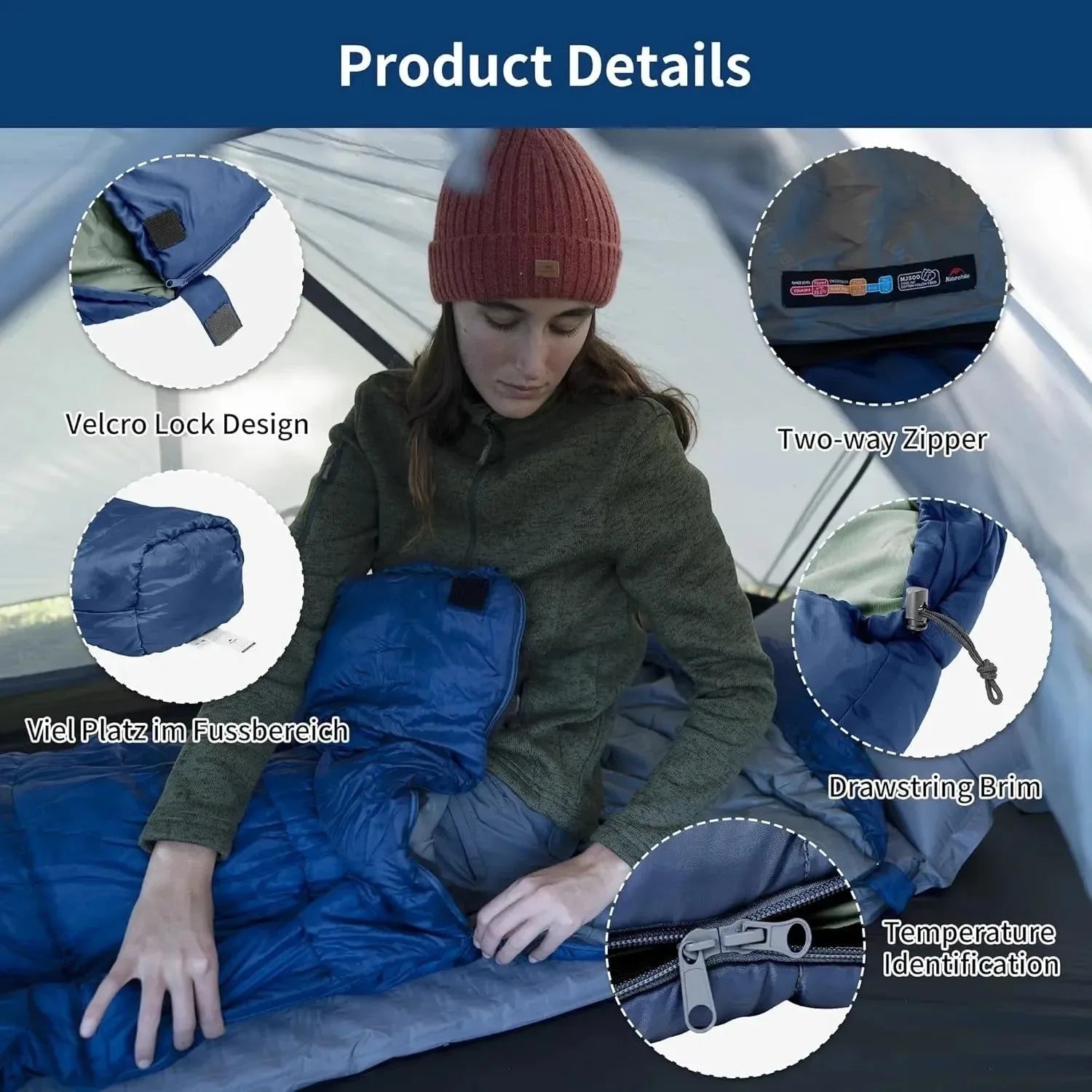 Ultra-Warm Mummy Sleeping Bag for Adults – Winter & 3-Season Camping - Trekker Essentials