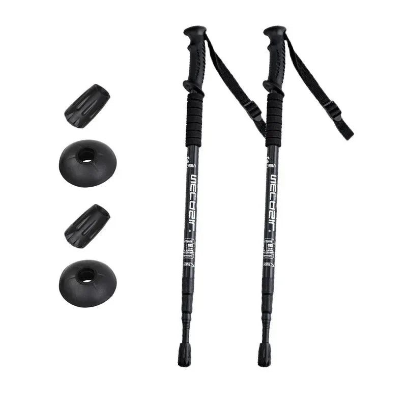 Ultralight Adjustable Non-slip Nordic Walking Sticks: Telescopic Hiking Canes for Adults - Trekker Essentials