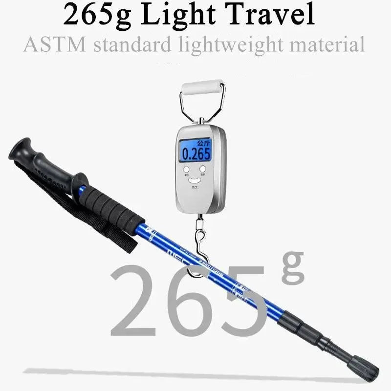 Ultralight Adjustable Non-slip Nordic Walking Sticks: Telescopic Hiking Canes for Adults - Trekker Essentials
