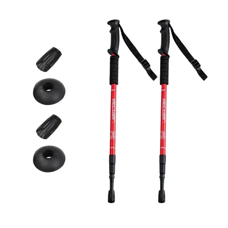 Ultralight Adjustable Non-slip Nordic Walking Sticks: Telescopic Hiking Canes for Adults - Trekker Essentials