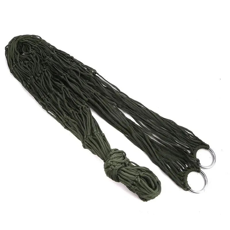Ultralight Camping Hammock - 260cm Nylon Hanging Bed with Tree Straps - Trekker Essentials