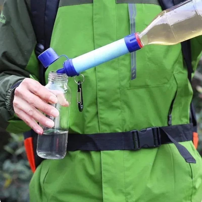 Ultralight Camping Water Filters Portable Mini Strainer Straw Survival Outdoor Direct Drinking Purifier Trekking Purify Supplies - Trekker Essentials
