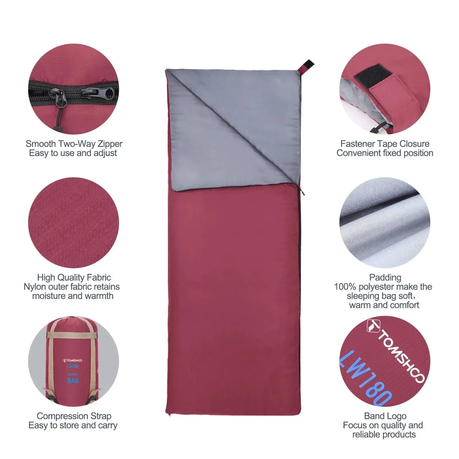 Ultralight Envelope Sleeping Bag for Adults - Ideal for Warm Weather Camping, Travel, Backpacking, and Hiking - Trekker Essentials