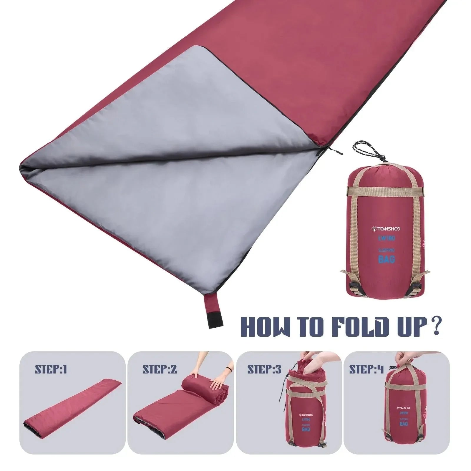 Ultralight Envelope Sleeping Bag for Adults - Ideal for Warm Weather Camping, Travel, Backpacking, and Hiking - Trekker Essentials