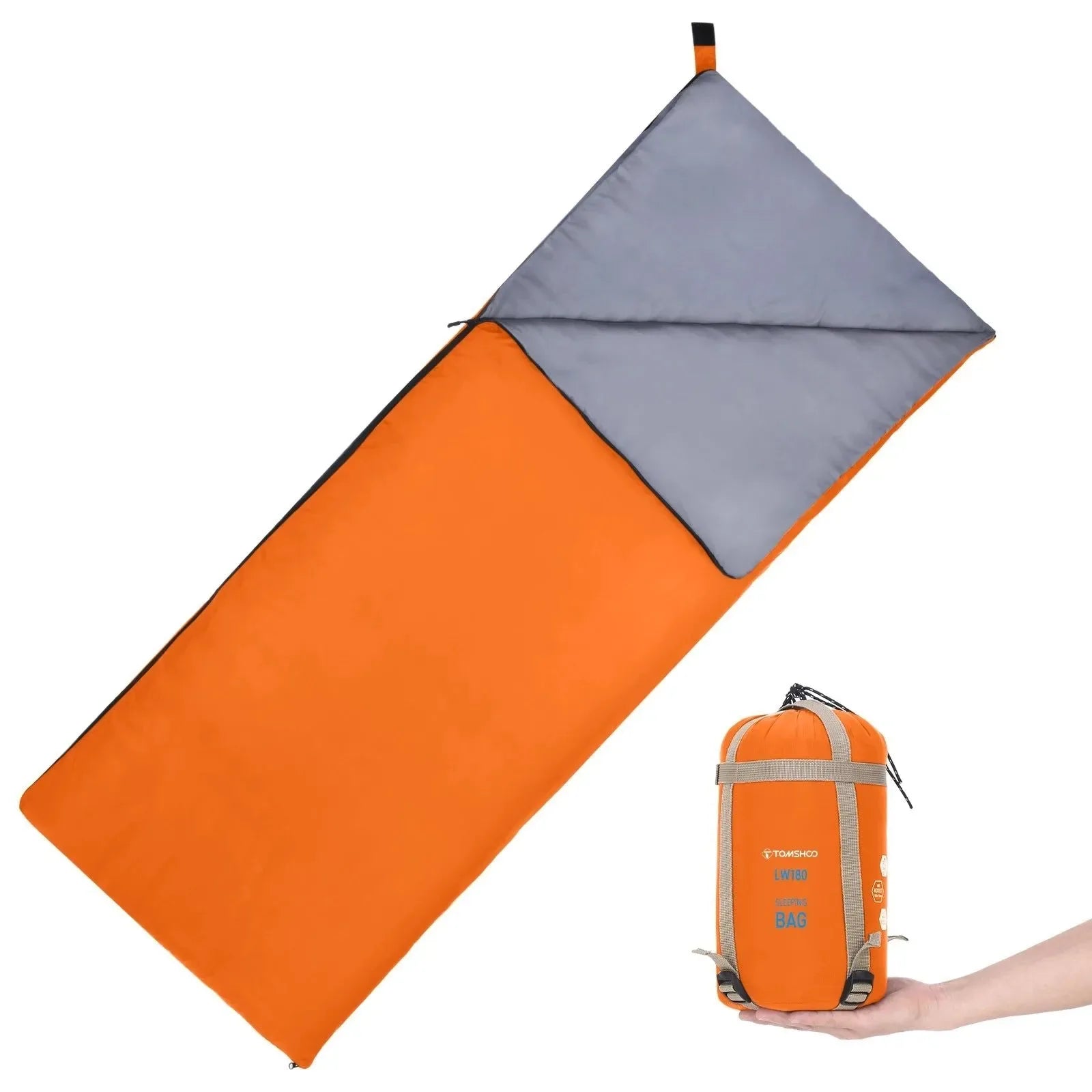 Ultralight Envelope Sleeping Bag for Adults - Ideal for Warm Weather Camping, Travel, Backpacking, and Hiking - Trekker Essentials