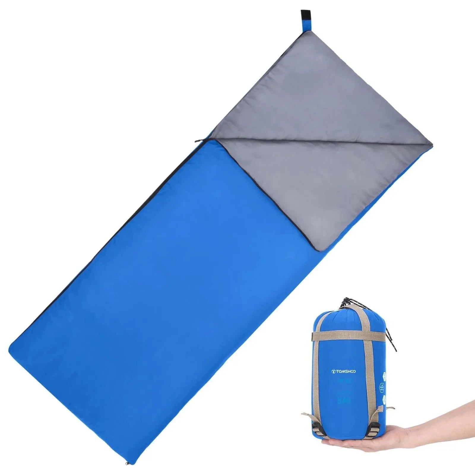 Ultralight Envelope Sleeping Bag for Adults - Ideal for Warm Weather Camping, Travel, Backpacking, and Hiking - Trekker Essentials