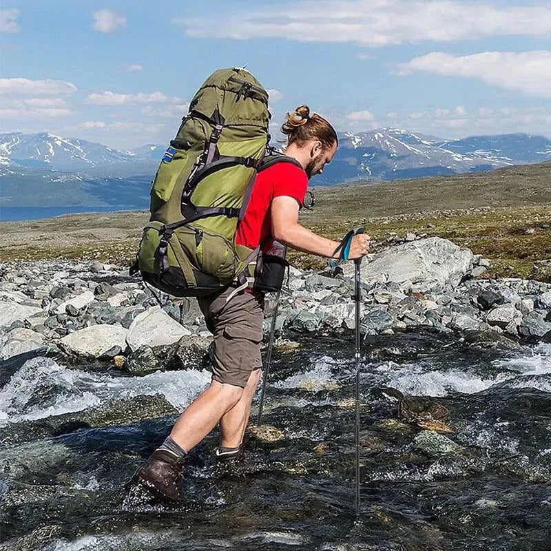 Ultralight Folding Aluminum Trekking Poles - Set of 2 for Hiking, Walking, and Nordic Activities - Trekker Essentials