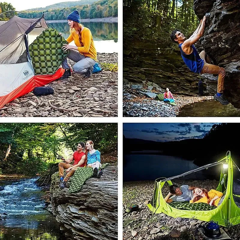 Ultralight Inflatable Camping Sleeping Pad - Insulated Backpacking and Hiking Mattress - Trekker Essentials