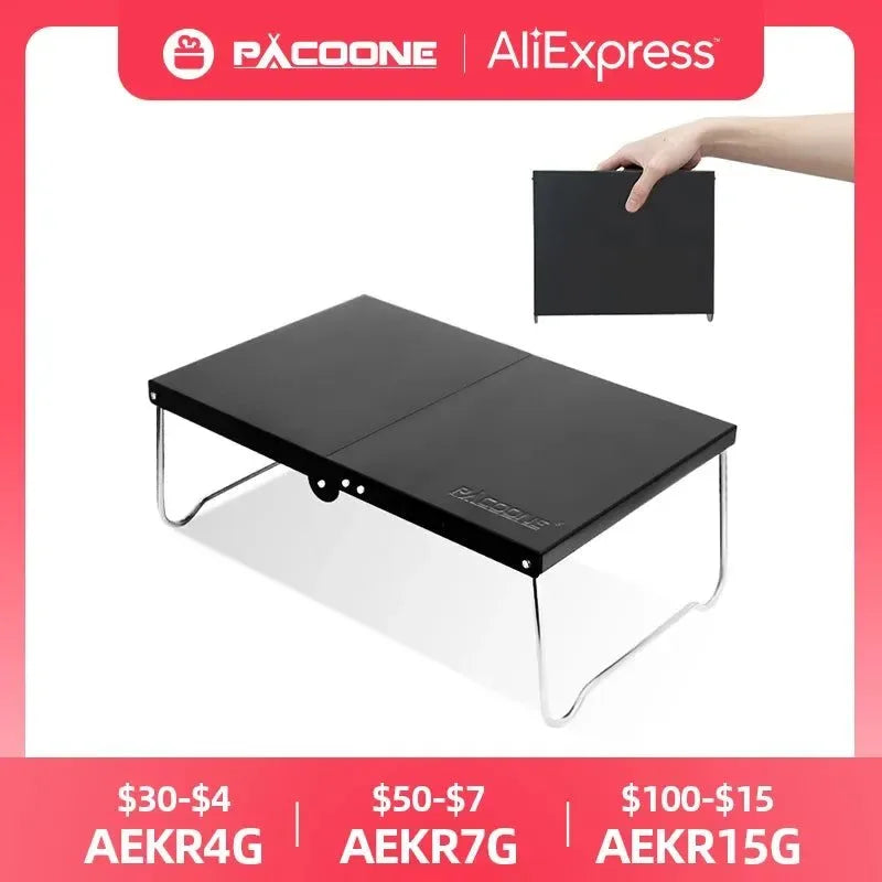 Ultralight Portable Foldable Camping Table - Ideal for Hiking, Picnic, and Coffee - Trekker Essentials