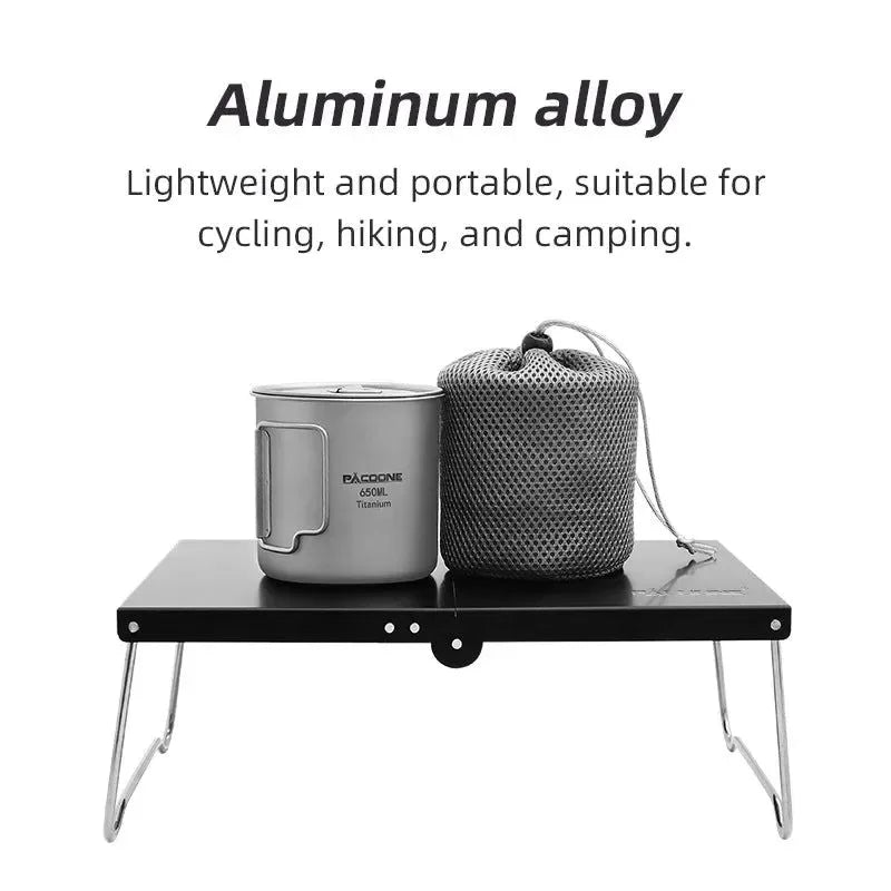Ultralight Portable Foldable Camping Table - Ideal for Hiking, Picnic, and Coffee - Trekker Essentials