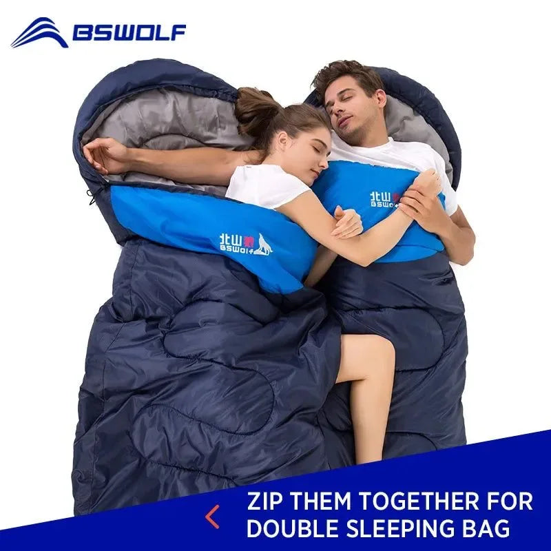 Ultralight Waterproof 4 Season Warm Envelope Sleeping Bag for Camping, Traveling, and Hiking - Trekker Essentials