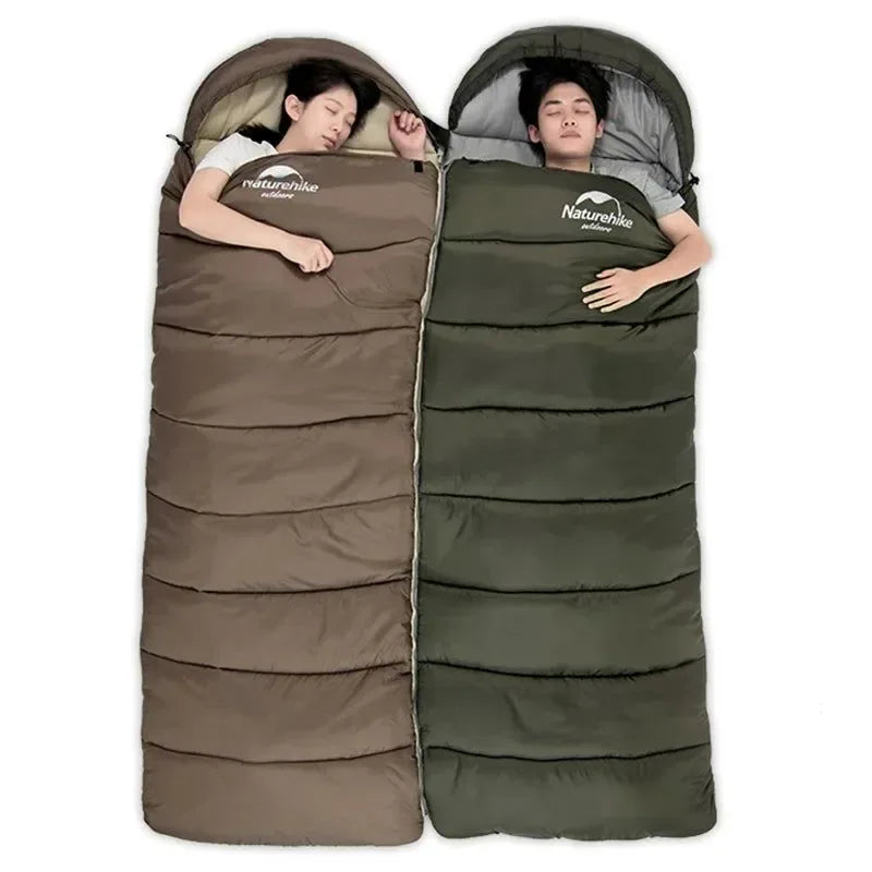 Ultralight Waterproof Cotton Quilt Envelope Sleeping Bag - Portable Camping Sleeping Bag for Spring, Autumn, and Winter - Trekker Essentials